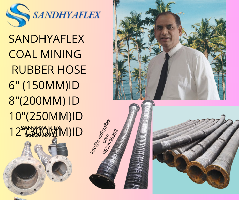 Coal Mining Rubber Hose - Color: Black