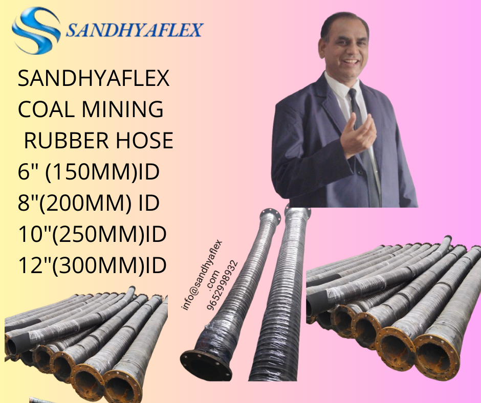 Coal Mining Rubber Hose - Color: Black