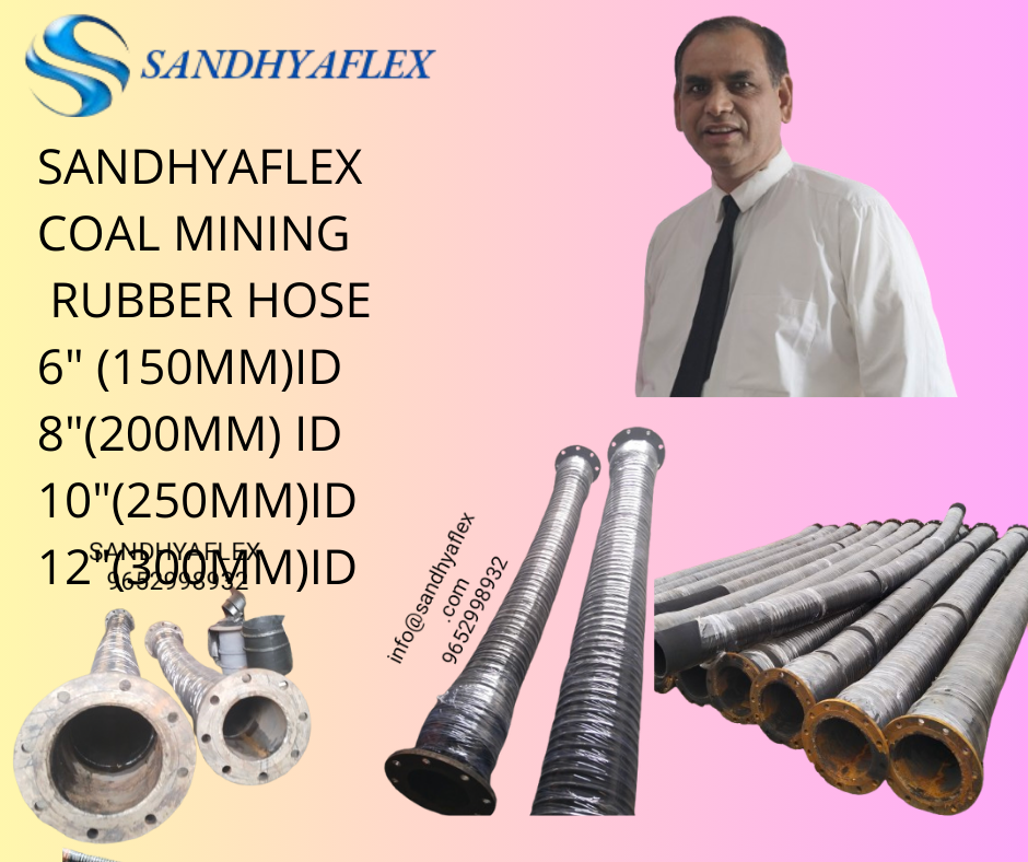 Coal Mining Rubber Hose - Color: Black