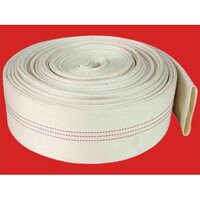 Rubberlined Canvas Hose Pipe - Natural Rubber Lining, 38mm To 100mm Id, White Color | Lightweight, Flexible, Weather Resistant, Ideal For Industrial Use