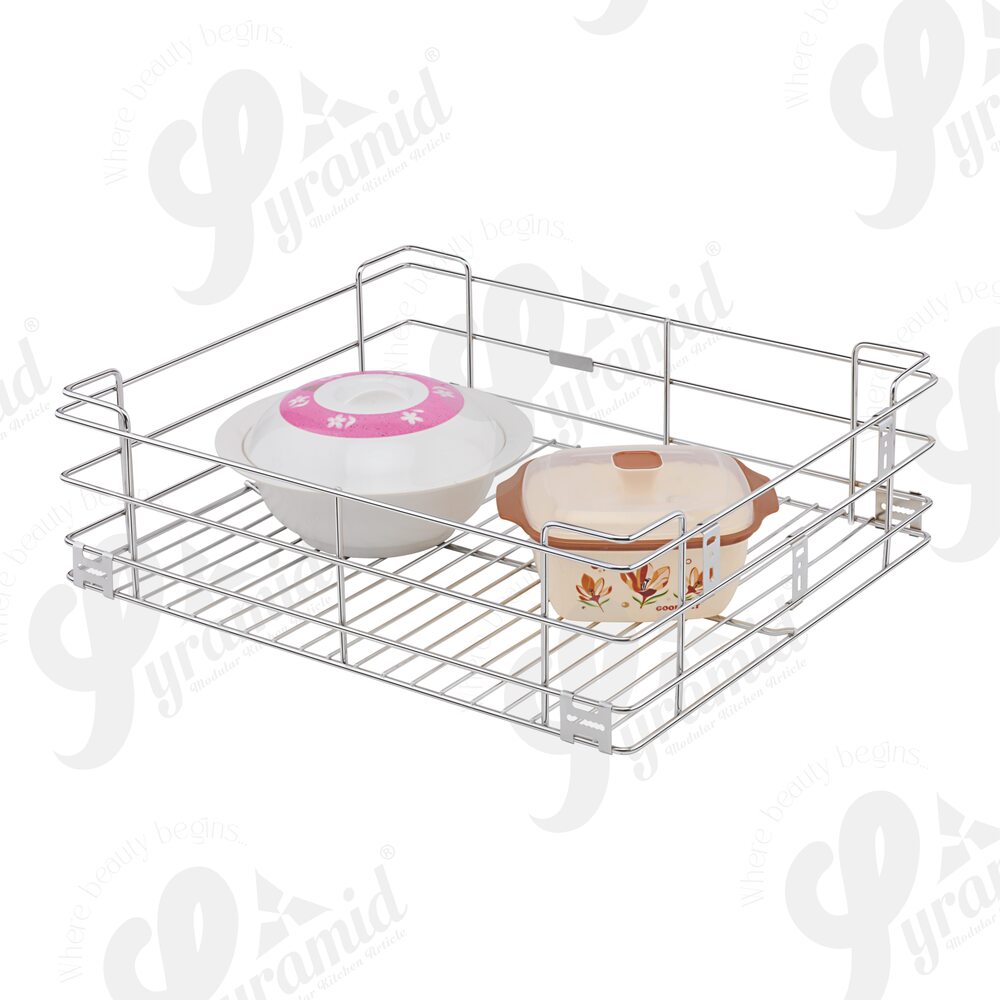 Stainless Steel Wire Kitchen Basket - 14-24 Inch Width, 20-24 Inch Depth, 4-8 Inch Height | Eco-friendly, Uv Resistant, Durable Design For Fruits And Pantry Organization