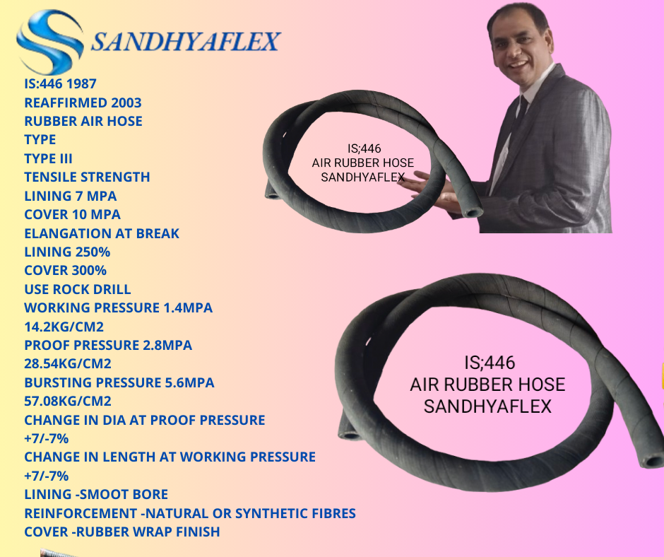 Is 446 Air Rubber Hose Type Iii - Color: Black