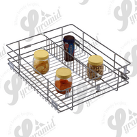 Ss Partition Kitchen Basket - Height: 4