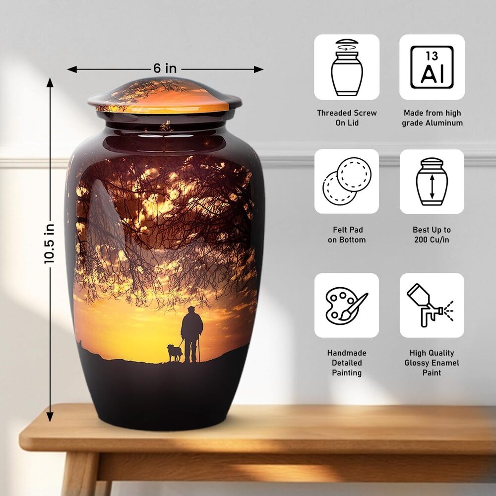 Sunset View Adult Cremation Urn for Human Ashes Funeral Urns Wholesale Supplies