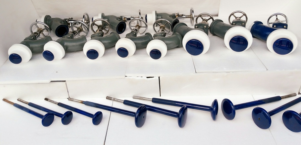 Glass Lined Bottom Valve - Color: Grey