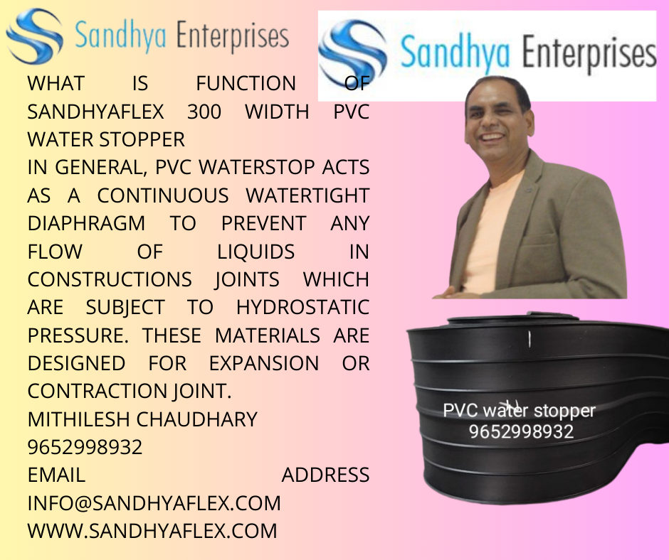 Pvc Water Stopper Seal 300mm - Application: Industrial