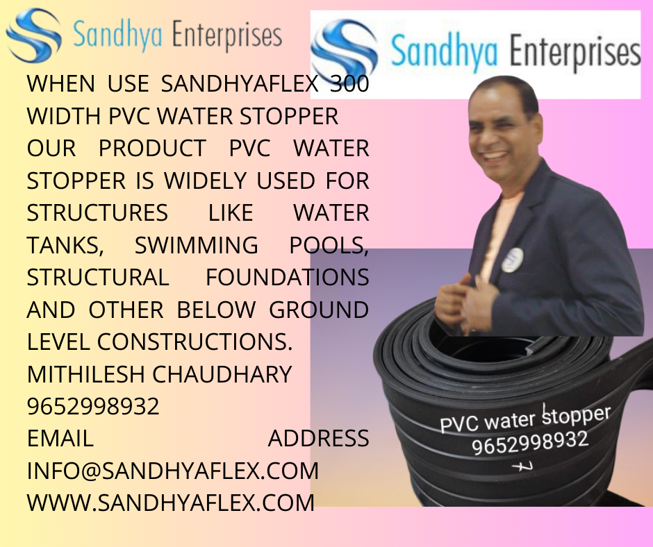 Pvc Water Stopper Seal 300mm - Application: Industrial