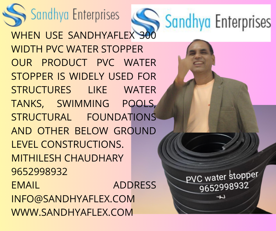 Pvc Water Stopper Seal 300mm - Application: Industrial