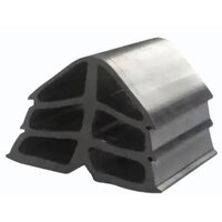 Industrial Compression Rubber Seal - Industrial Grade Rubber, Custom Profile, Black, 65â±5 Shore A, -40â°c To 120â°c, Seamless Loop, Low Compression Set