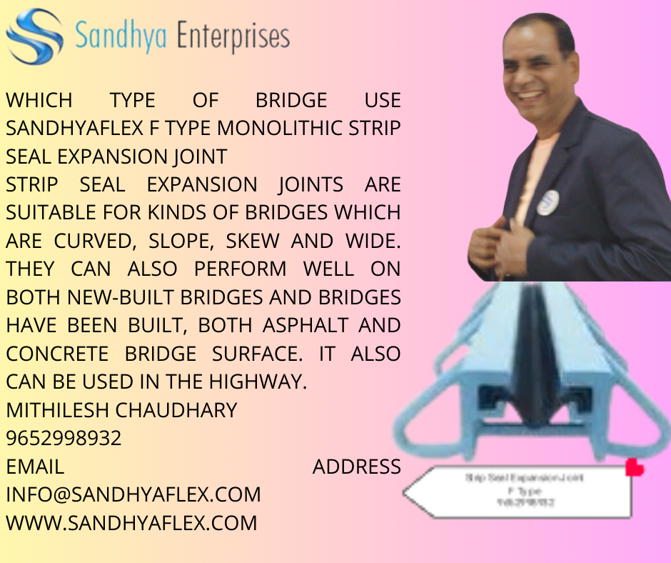 Monolithic F Type Strip seal Expansion Joint