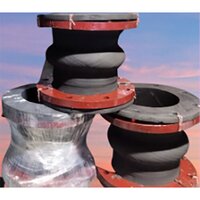 Rubber Expansion Joint Bellow - Rubber & Steel, 6-24 Inch Size Range, 10-150 Psi Pressure Rating, -20â°c To 80â°c Temperature Range, Ansi Flange Type, Iso 9001 Compliance | Vibration Dampening, Thermal Expansion Compensation, Misalignment Accommodation