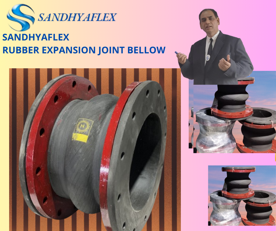 Rubber Expansion Joint Bellow - Rubber & Steel, 6-24 Inch Size Range, 10-150 Psi Pressure Rating, -20â°c To 80â°c Temperature Range, Ansi Flange Type, Iso 9001 Compliance | Vibration Dampening, Thermal Expansion Compensation, Misalignment Accommodation