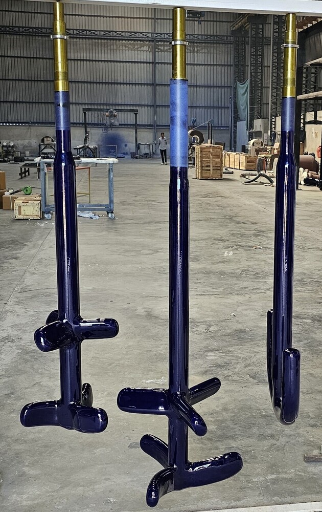 Glass Lined Pitch Blade Agitator - General Use: Industrial