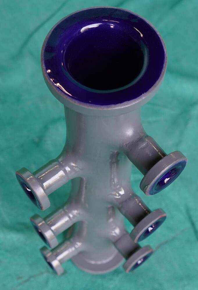 Glass Lined Header - Color: Gray