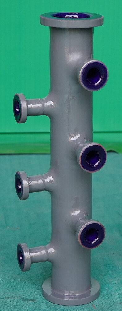 Glass Lined Header - Color: Gray