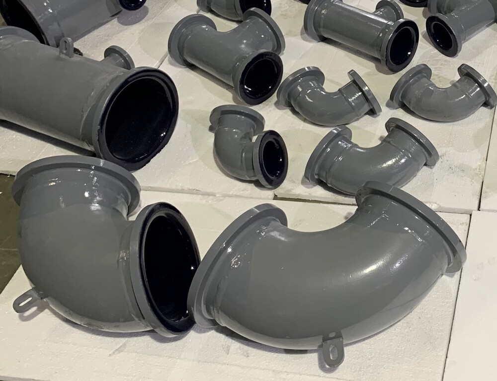 Glass Lined Elbow - Color: Gray