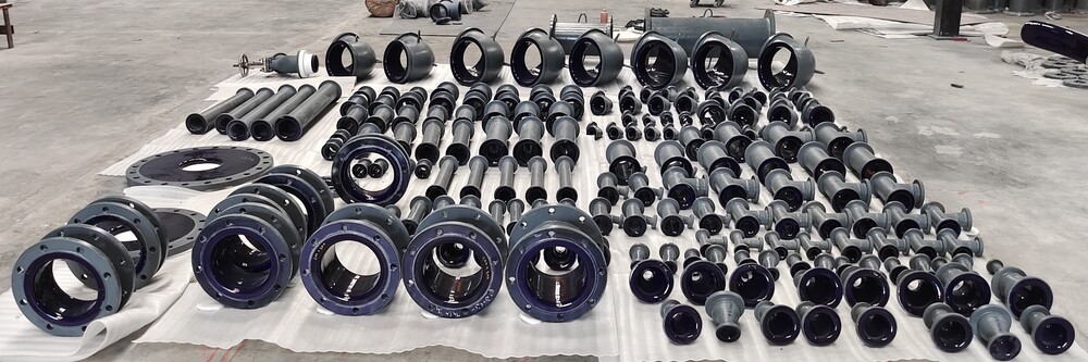 Glass Lined Pipe - Color: Gray