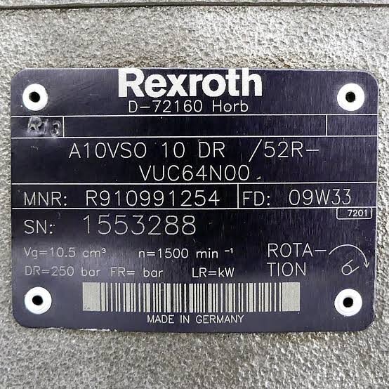 Rexroth A10vso hydraulic pump