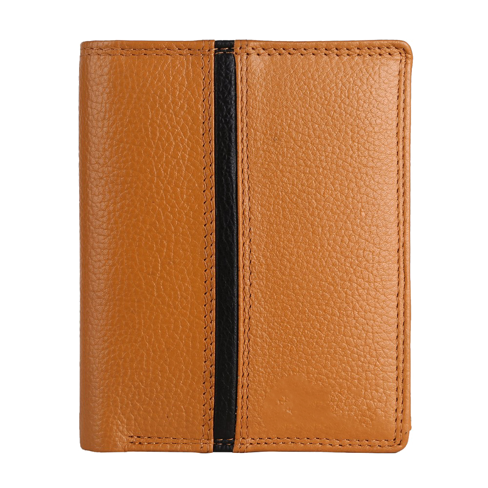 Compact Tri-Fold Leather Wallet