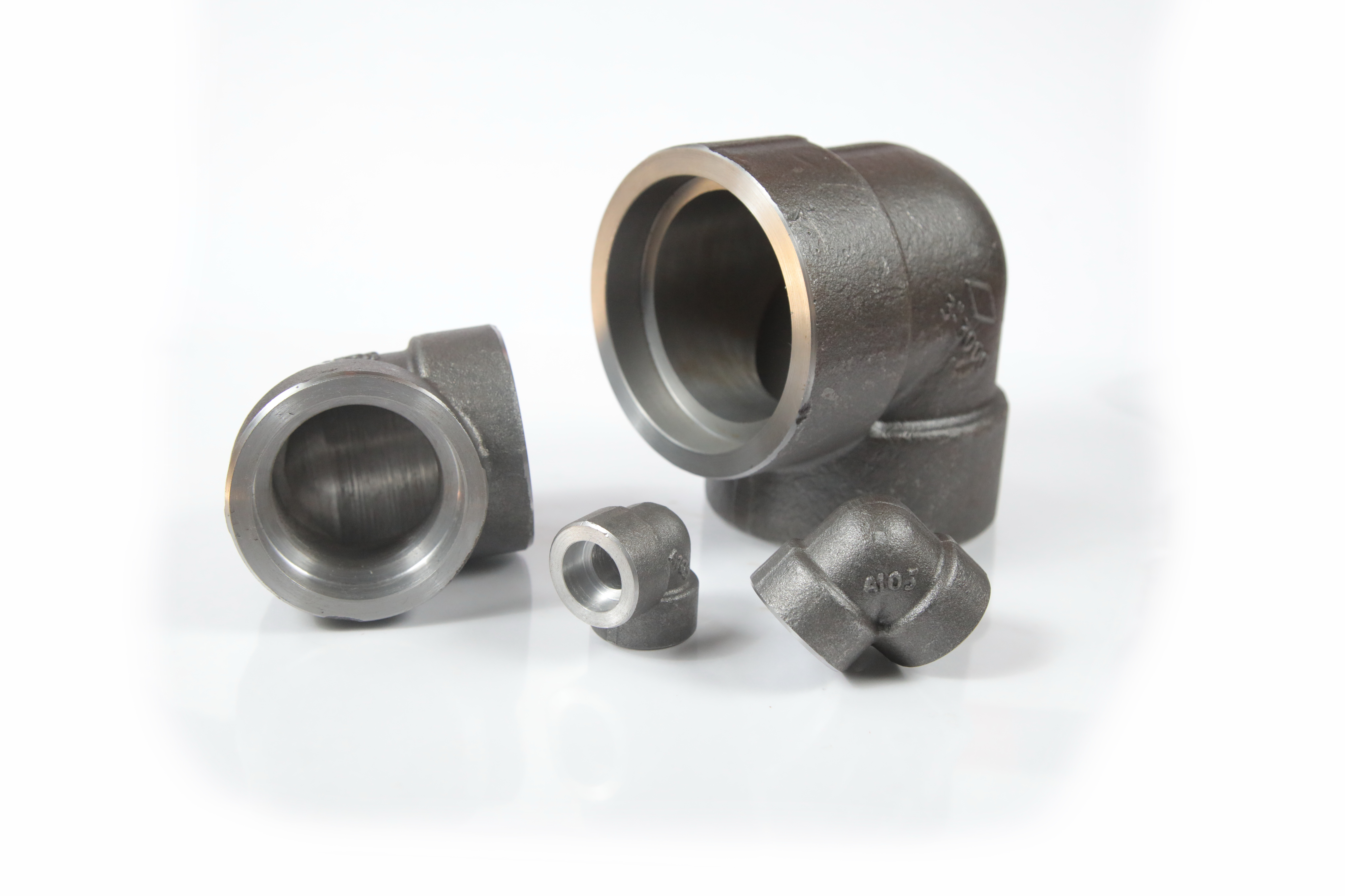 Forged Threaded 90 Degree Elbow - Material: High-grade Steel, Size: 1/2" To 4" , Pressure Rating: 3000# To 9000# , Features: Lightweight, Corrosion Resistant, Dimensional Accuracy
