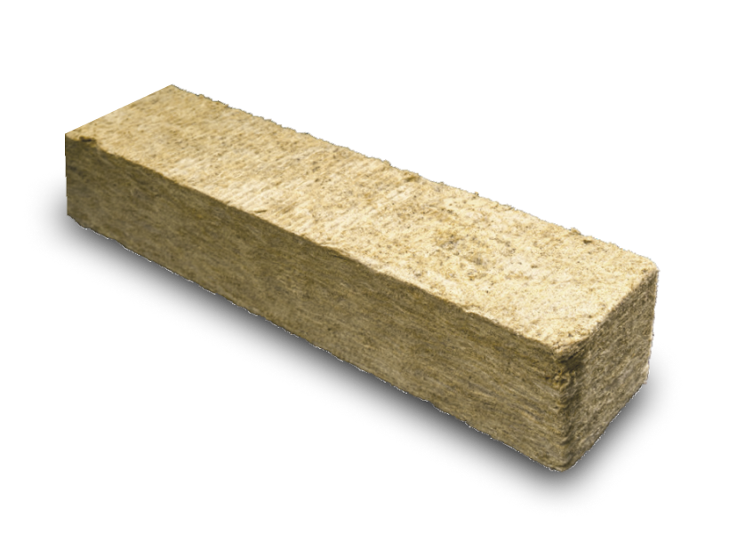 Rockwool Lamella - Stone Wool Rigid Bat, 25-110mm Thickness, 100-110mm Width, 1-1.2m Length | Natural Color, Thermal Conductivity 0.038 W/m.K