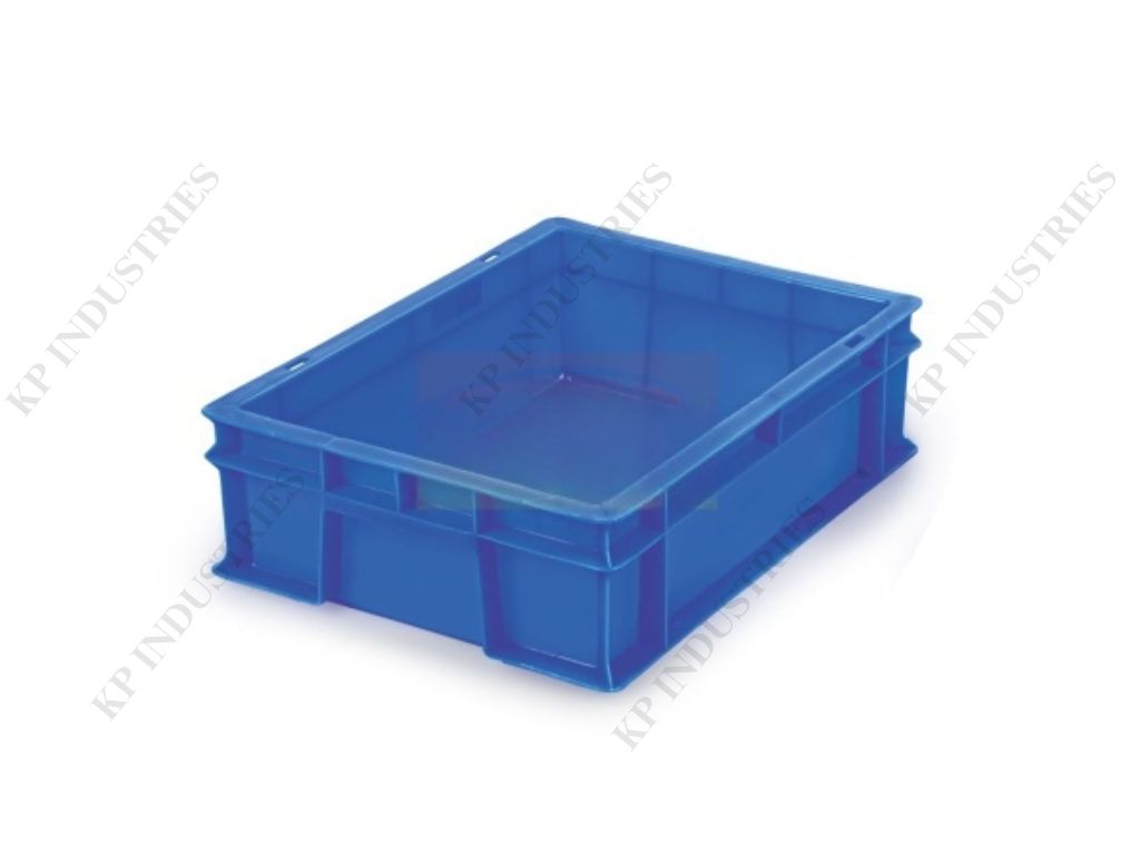 Plastic Heavy Duty Crates - Hdpe, 400x300x120mm | Stackable, Impact & Moisture Resistant, Versatile For Logistics And Storage