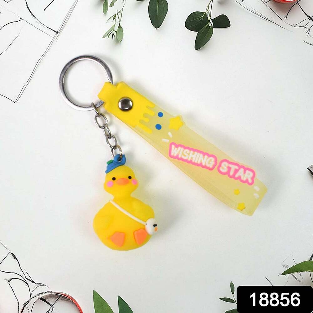 Cute Cartoon Silicone 3D Key Chain with