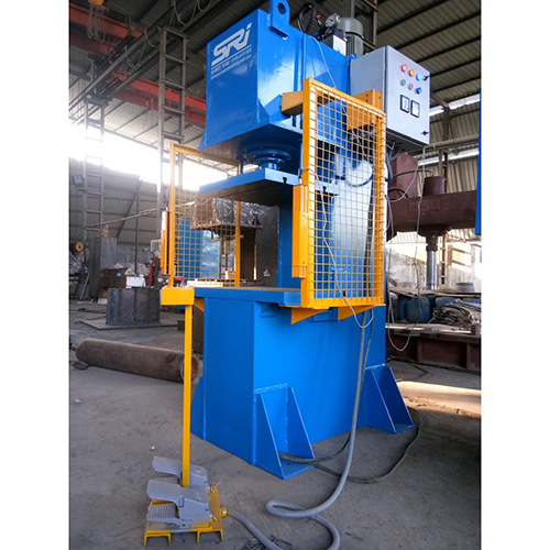 C Frame Hydraulic Press Machine - Color: Blue Paint Coted