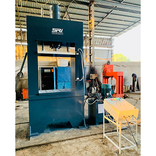 H Frame Hydraulic Press Machine - Color: Blue Paint Coted