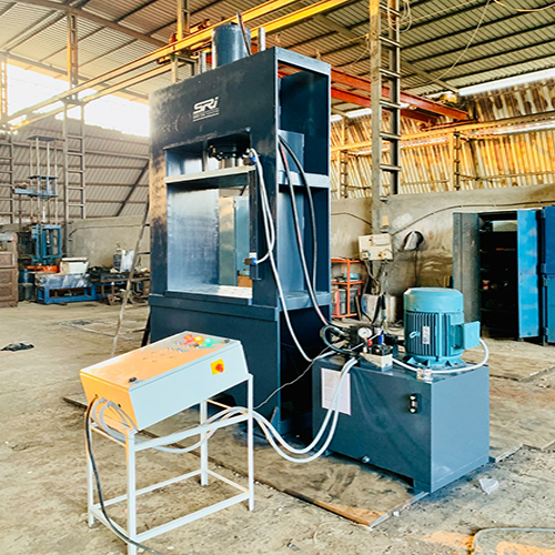 H Frame Hydraulic Press Machine - Color: Blue Paint Coted