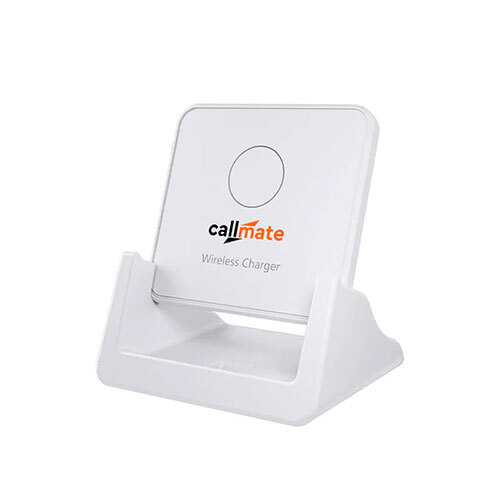 CM-9189 Wireless Charging Stand - Plastic Body, 10W Fast Charging , White Color, 1 Year Warranty