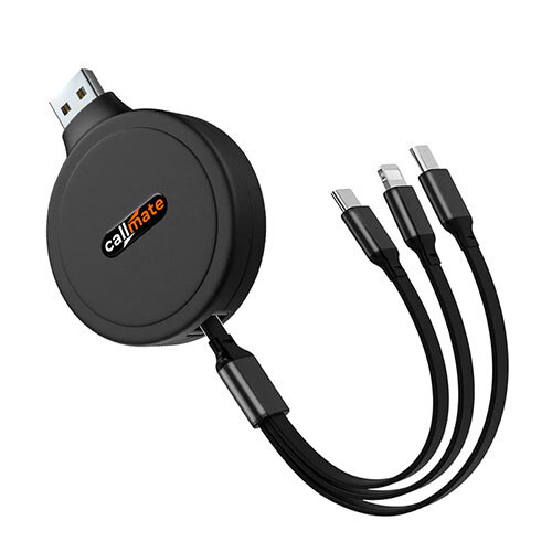 Tricord 3 in 1 Retractable Charging Cable