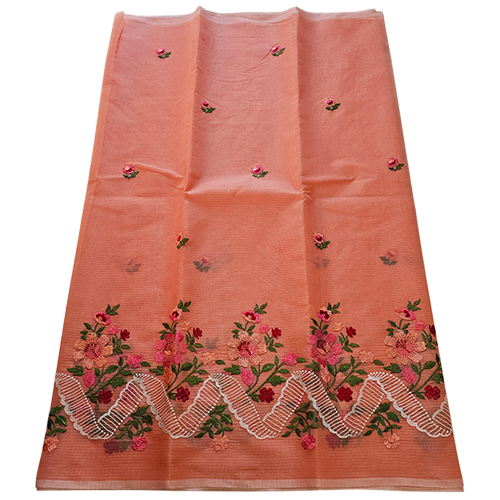 Cotton Embroidery Saree