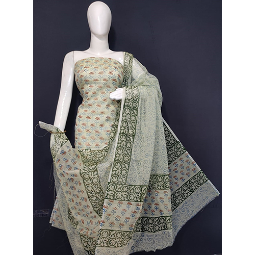 Fancy kota Doria Cotton Dress Material