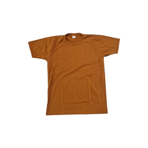 Mens Mustard Yellow Cotton T Shirt