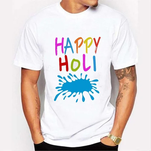 Holi Printed T Shirt