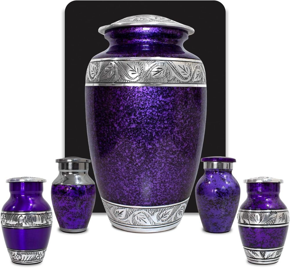 Adult Cremation Urn with 4 Matching keepsake Urns Set of 5 Funeral Urns wholesale Supplies