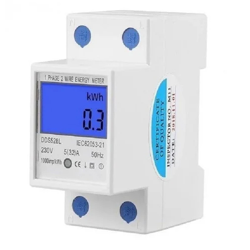 Single Phase Energy Meter - Color: White