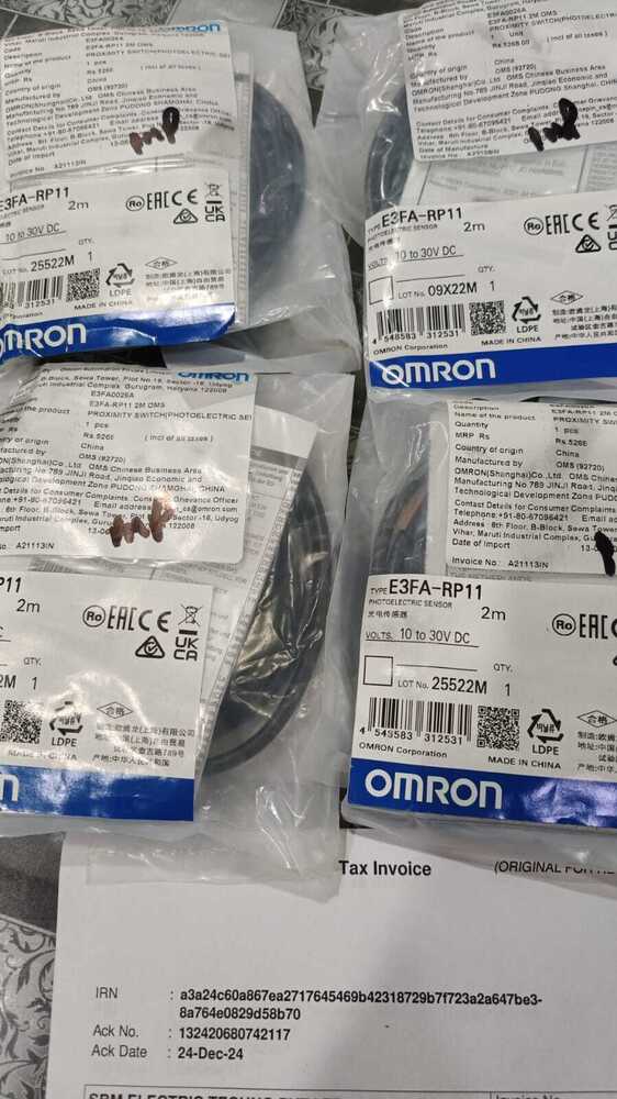 OMRON PHTOELECTRIC SENSOR 10 TO 30VDC,E3FA-RP11