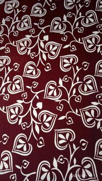 Printed Flock Velvet Fabric