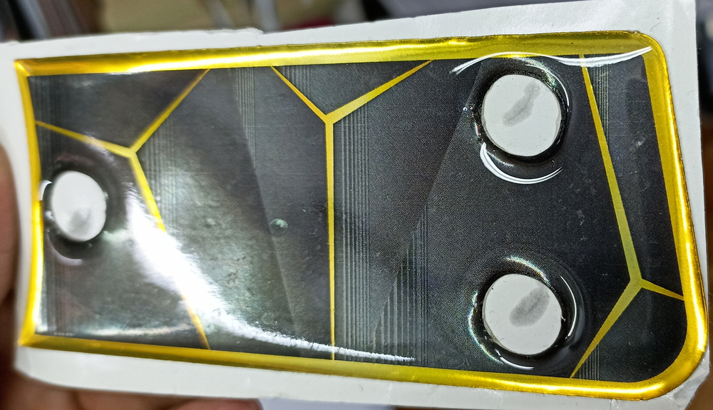 Pu Dome Sticker - Color: Gray