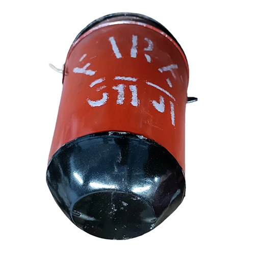 Mild Steel Fire Bucket - Color: Red