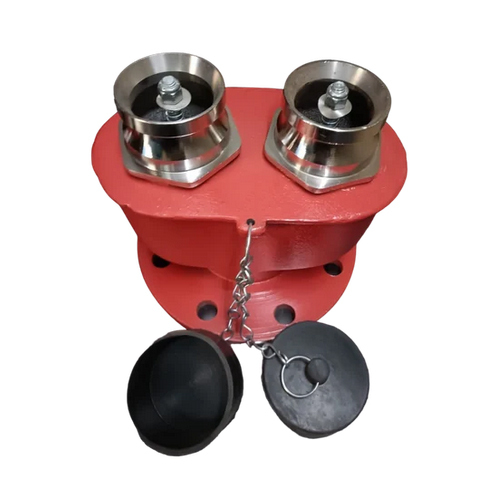 63 Mm Breeching Inlet Valve - Color: Red