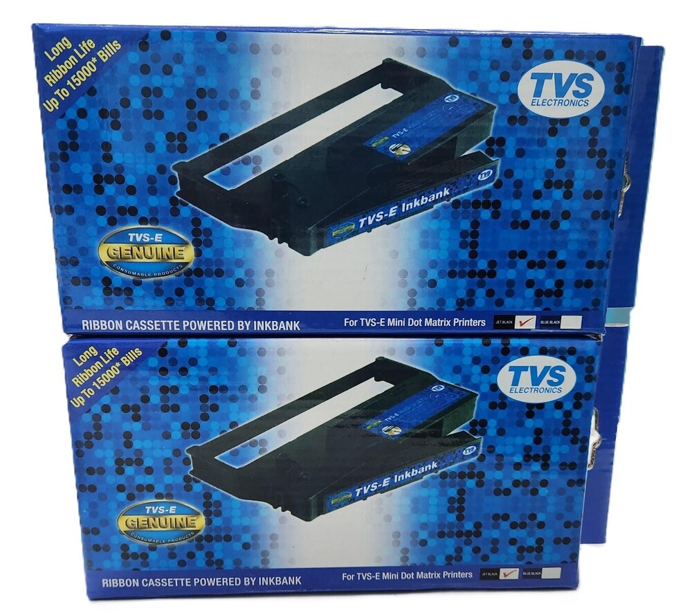 TVS RP45 RP-45 Black Ribbon Cartridge