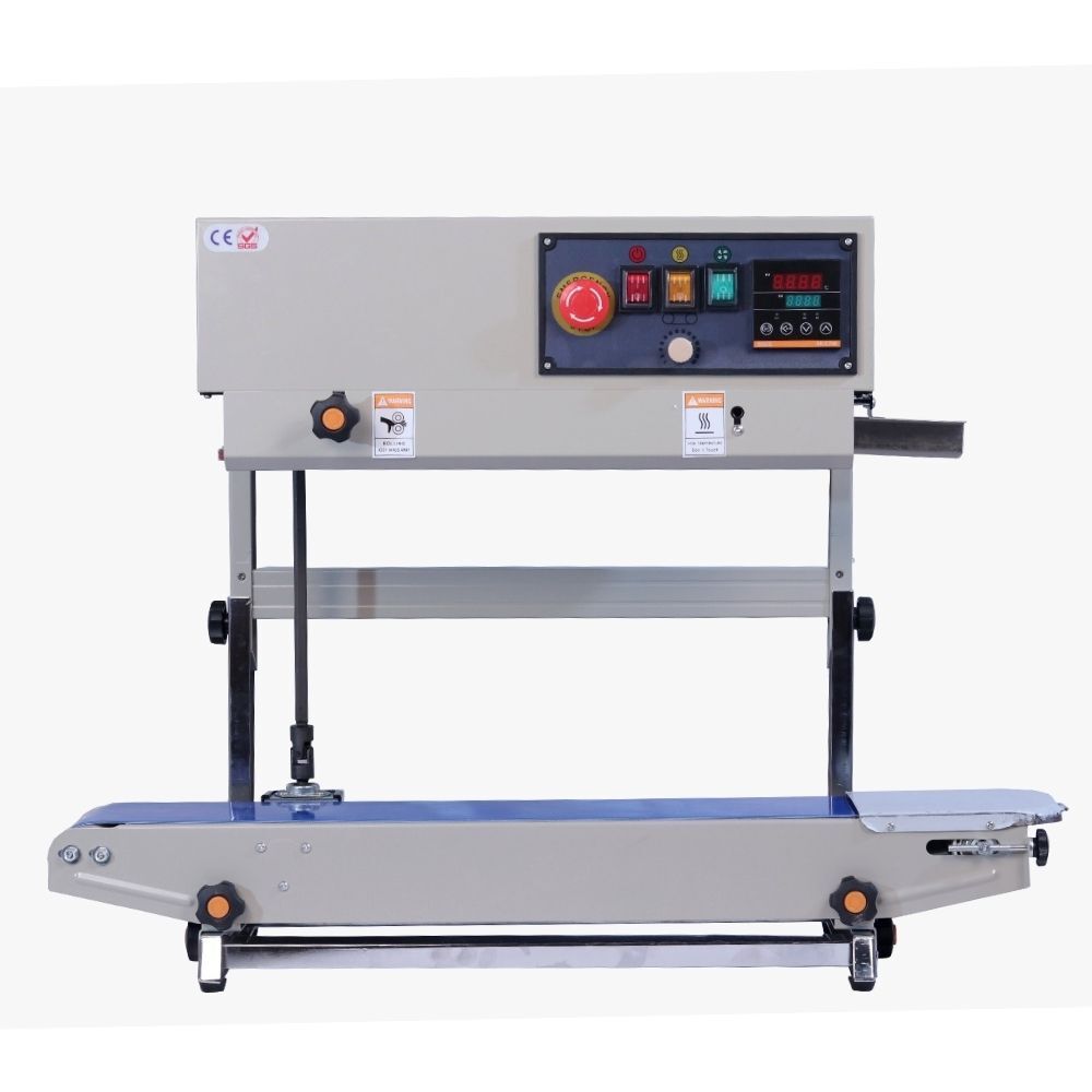 Vertical Continuous Band Sealing Machine For Food Packets Economic - Accuracy: 0.02-0.08Mm Mm/M