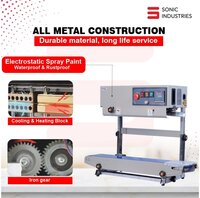 Sonic Industries FR900 Vertical Continuous Band Sealing Machine for Food Packets Economic