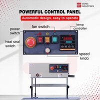 Sonic Industries FR900 Vertical Continuous Band Sealing Machine for Food Packets Economic