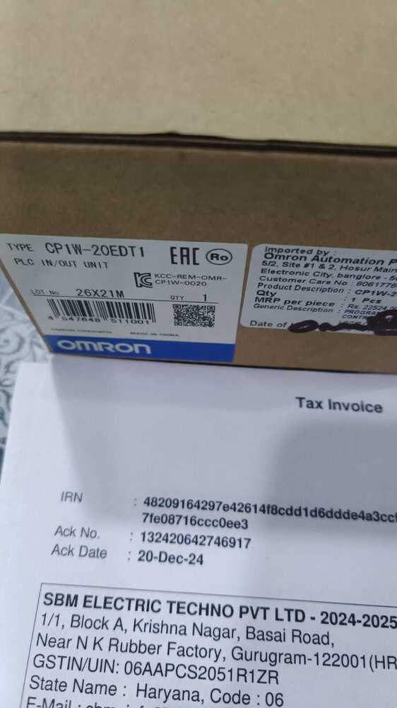 OMRON PLC,CP1W-20EDT1