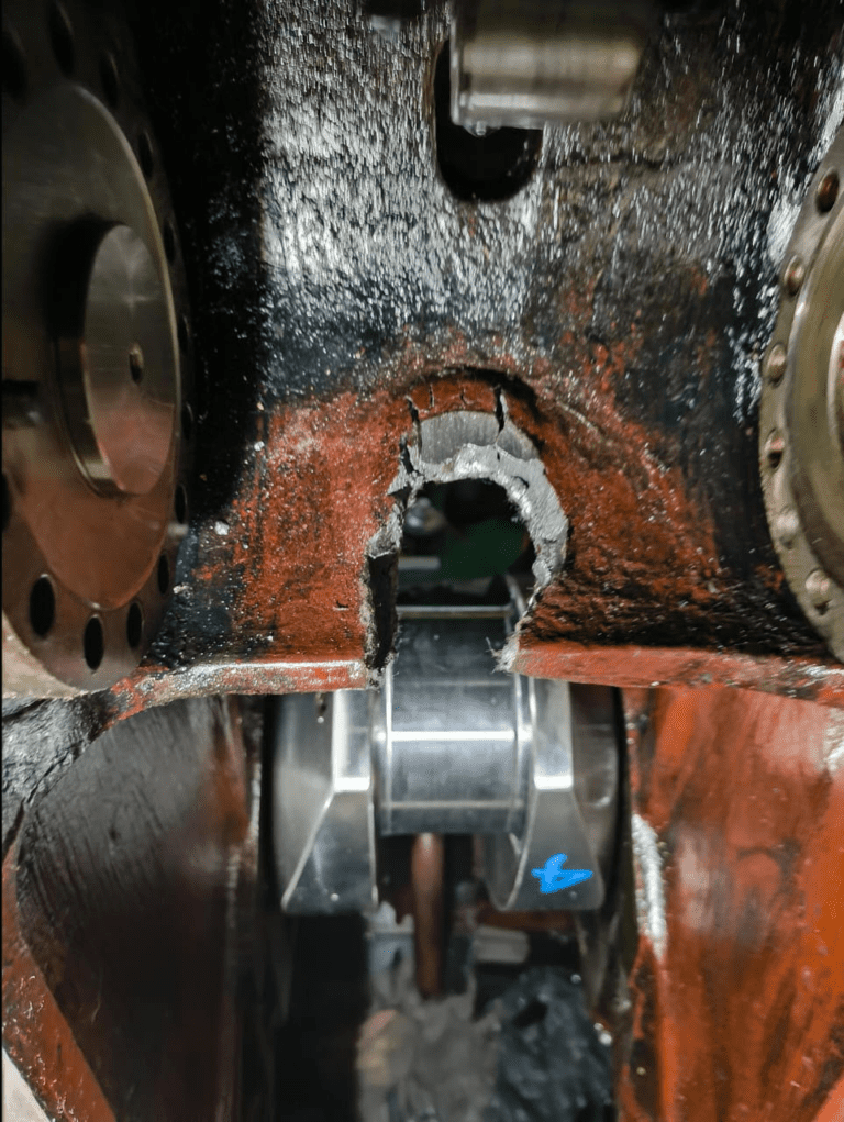 Crankshaft Repair of MAN B&W 6L 16/24