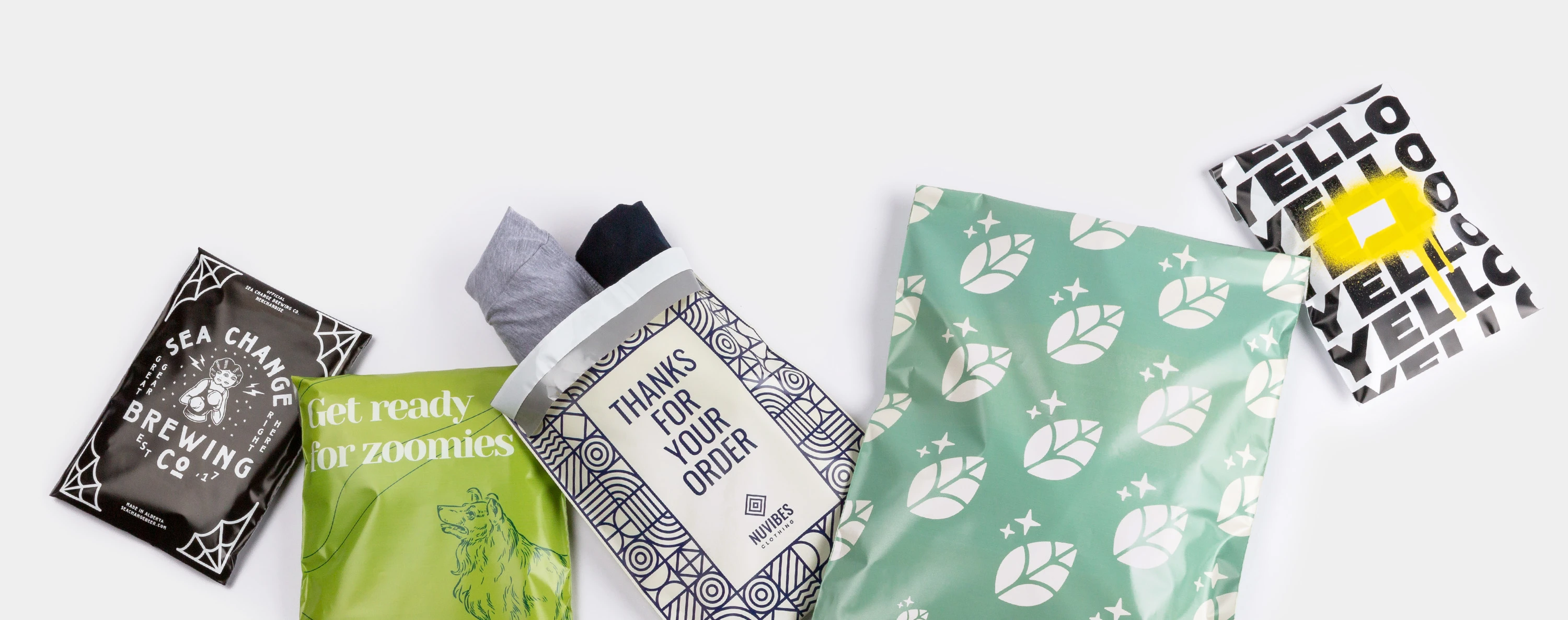 Printed Courier Bag - Hdpe & Ldpe , Custom Sizes From 4.5x10 To 24x26 Inches, Tamper-evident Features, Eco-friendly Options Available